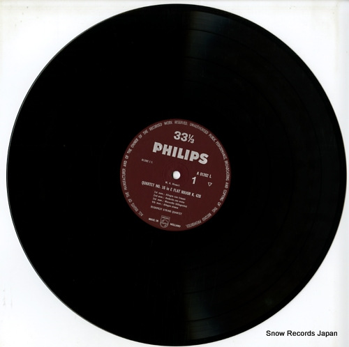 BUDAPEST STRING QUARTET, THE mozart; quartet no.16, no.17 