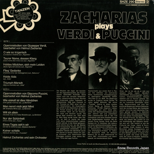ZACHARIAS, HELMUT zacharias plays verdi & puccini SHZE290