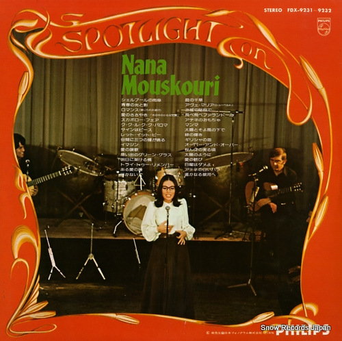 MOUSKOURI, NANA spotlight on nana mouskouri FDX-9231