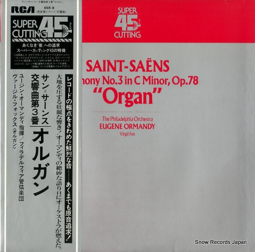 ORMANDY, EUGENE saint-saens; symphony no.3 