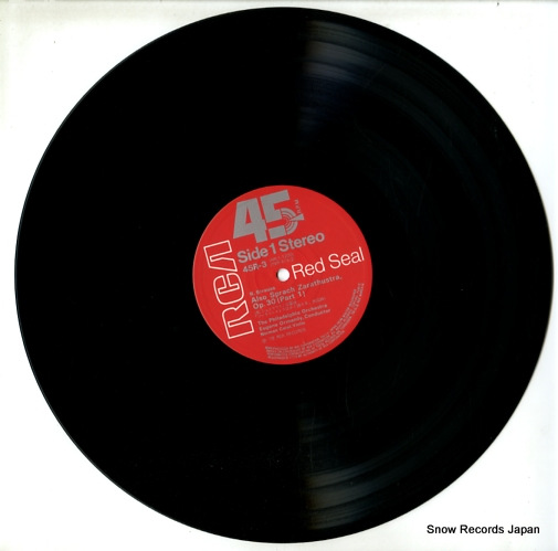 ORMANDY, EUGENE strauss; also sprach zarathustra op.30 45R-3