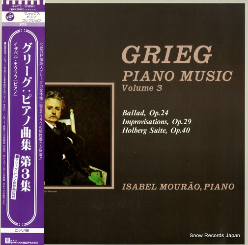 MOURAO, ISABEL grieg; piano music vol.3 H-4773