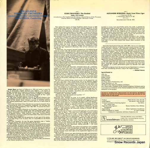 SHAW, ROBERT stravinsky; the firebird DG-10039