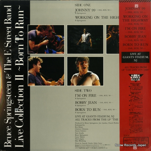 SPRINGSTEEN, BRUCE live collection 2- born to run 20AP3365