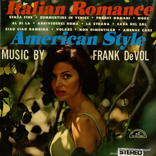 DE VOL, FRANK italian romance - american style ABCS-534