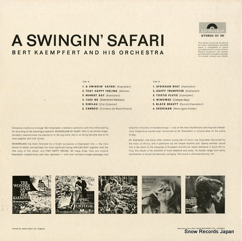 KAEMPFERT, BERT a swingin' safari 237584