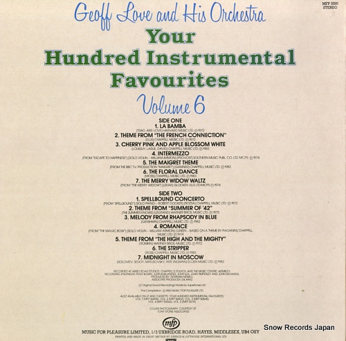 ա your hundred instrumental favourites volume 6 MFP5595