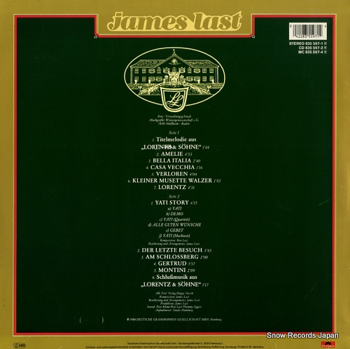 LAST, JAMES originalmusik aus der fernsehserie 
