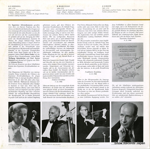 MARTZY, JOHANNA eppsteiner adventskonzert 1966 KN-002L