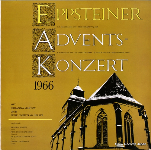 MARTZY, JOHANNA eppsteiner adventskonzert 1966 KN-002L