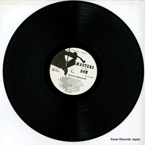 MENUHIN, YEHUDI masters of the bow - yehudi menuhin vol.1 MB1013