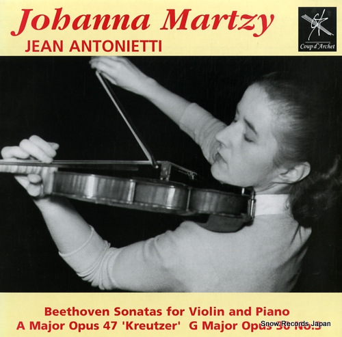 MARTZY, JOHANNA beethoven; sonatas for violin and piano no.9 