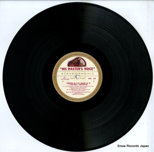 CLUYTENS, ANDRE beethoven; symphony no.6 