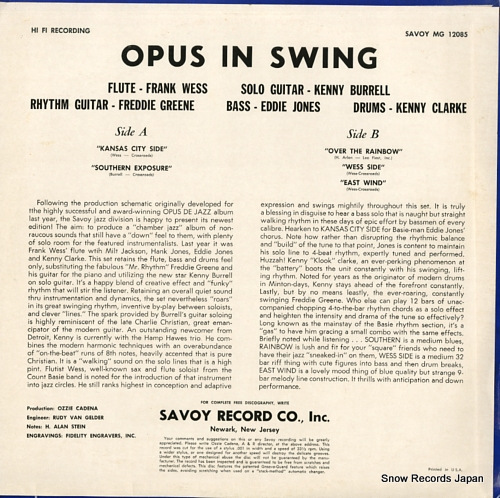 ե󥯡 opus in swing MG12085