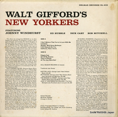 GIFFORD, WALT walt gifford's new yorkers DL-206