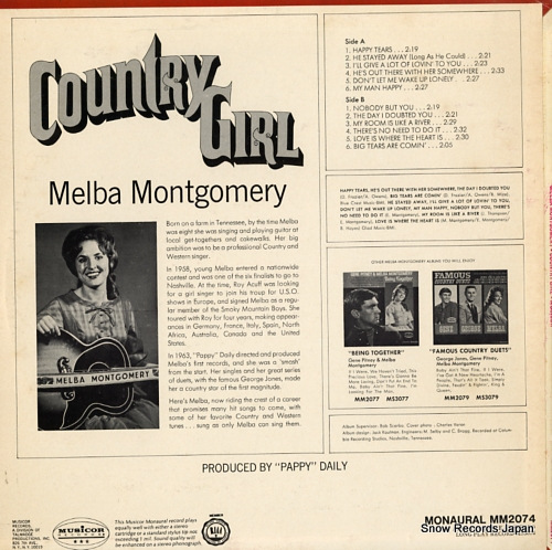 MONTGOMERY, MELBA country girl MM2074