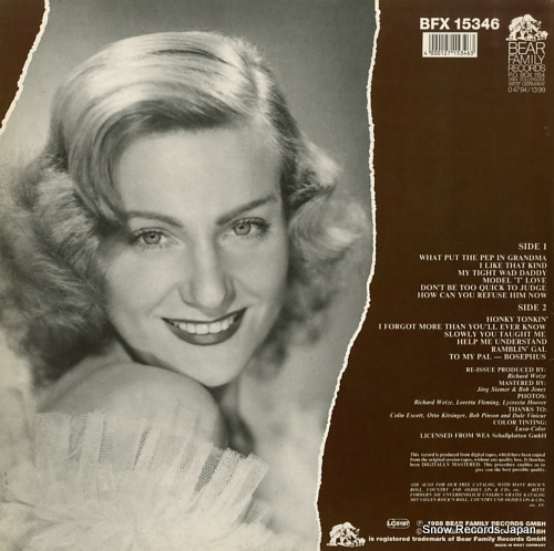 WILLIAMS, AUDREY ramblin' gal BFX15346