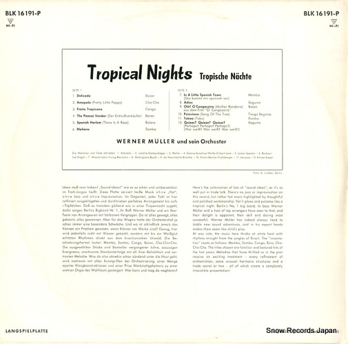 MULLER, WERNER tropical nights BLK16191-P