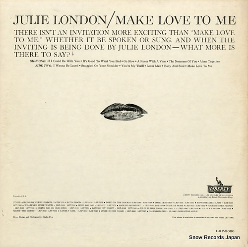 LONDON, JULIE make love to me LRP-3060