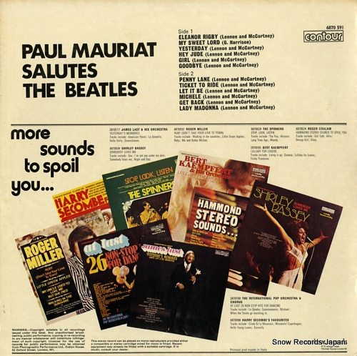 MAURIAT, PAUL paul mauriat salutes the beatles 6870-591