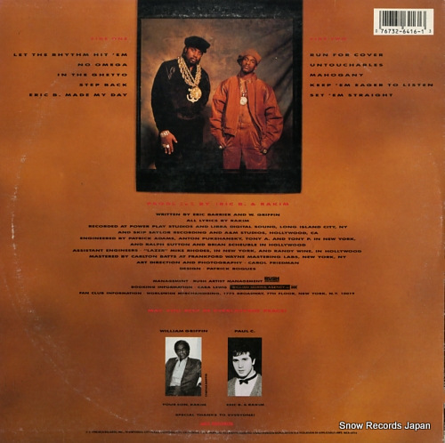ERIC B. AND RAKIM let the rhythm hit 'em MCA-6416