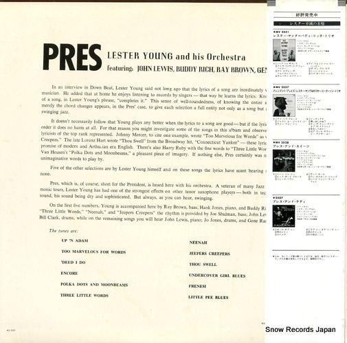 YOUNG, LESTER pres UMV2672