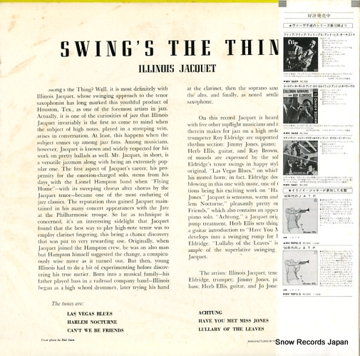 JACQUET, ILLINOIS swing's the thing MV2660