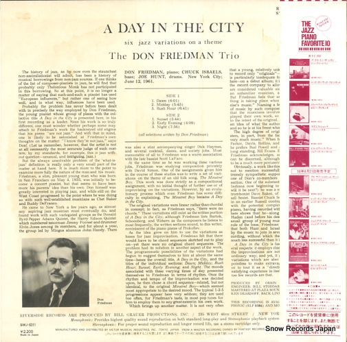 FRIEDMAN, DON a day in the city SMJ-6311