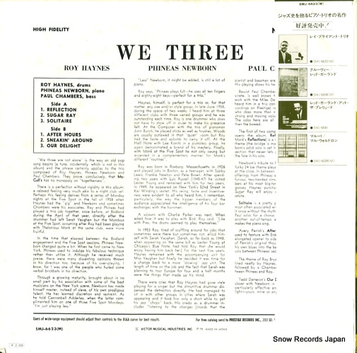 HAYNES, ROY we three SMJ-6623