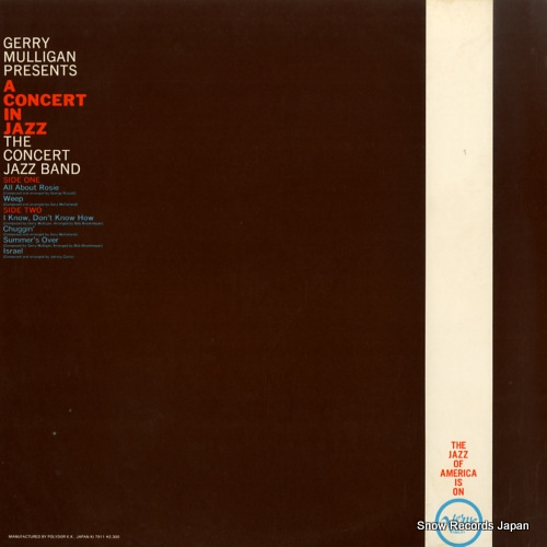 MULLIGAN, GERRY presents a concert in jazz MV2652