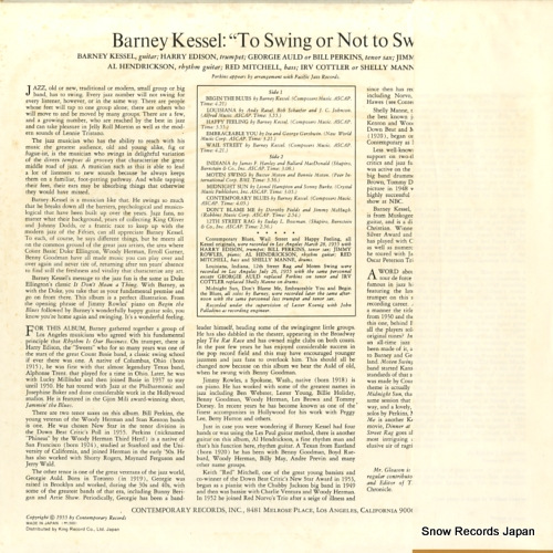 KESSEL, BARNEY to swing or not to swing LAX-3006(M)