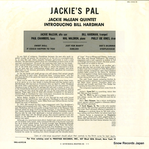 MCLEAN, JACKIE jackie's pal SMJ-6592(M)