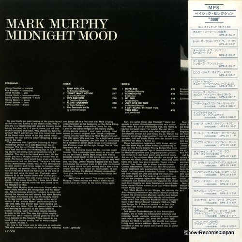 MURPHY, MARK midnight mood UPS-2118-P