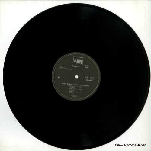 PONTY, JEAN-LUC open strings ULS-1731-P