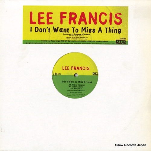 FRANCIS, LEE i don't want to miss a thing DT016T