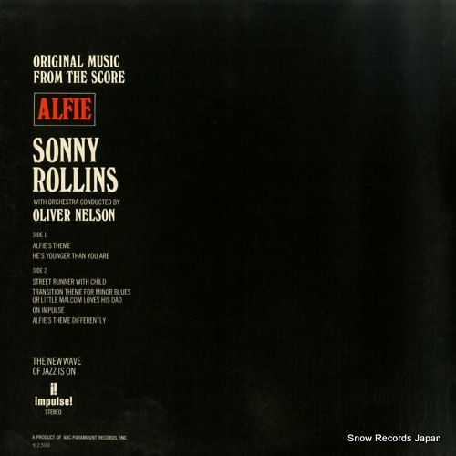ROLLINS, SONNY alfie YX-8554-AI