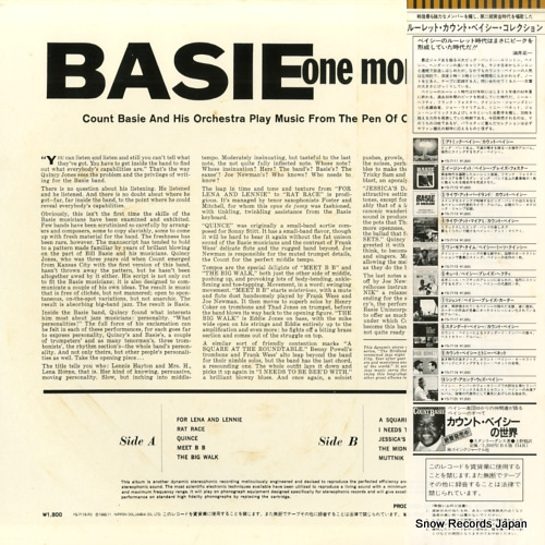 BASIE, COUNT basie - one more time YS-7115-RO