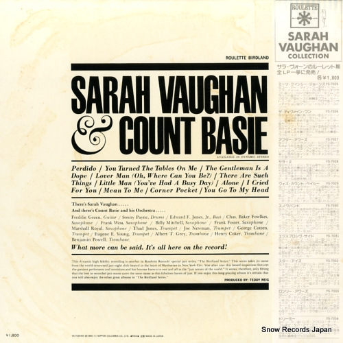 VAUGHAN, SARAH count basie / sarah vaughan YS-7029-RO