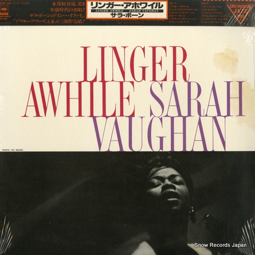 VAUGHAN, SARAH linger awhile 20AP1458