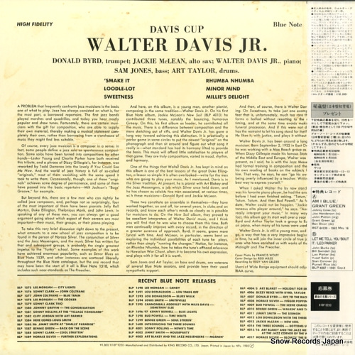 DAVIS, WALTER, JR. davis cup K18P-9230