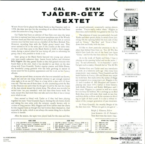 GETZ, STAN, AND CAL TJADER sextet VIJ-6382(M)
