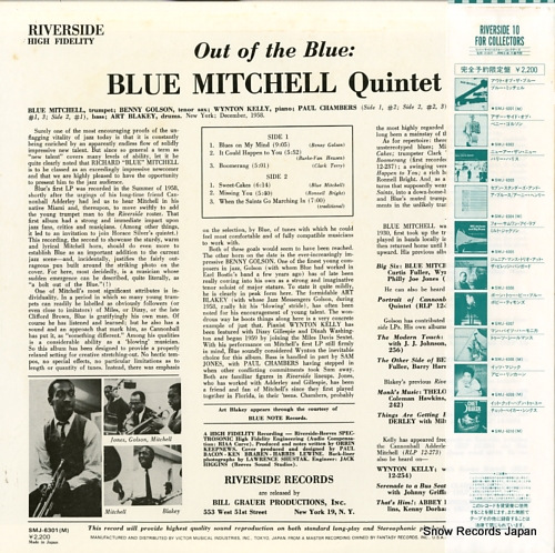 MITCHELL, BLUE out of the blue SMJ-6301
