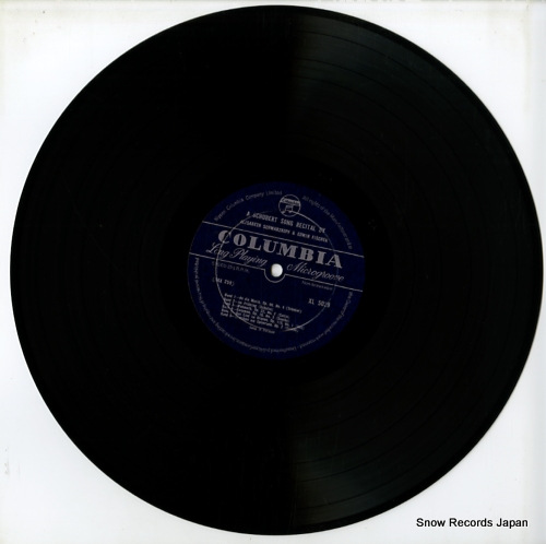 SCHWARZKOPF, ELISABETH, AND EDWIN FISCHER schubert song recital XL-5029