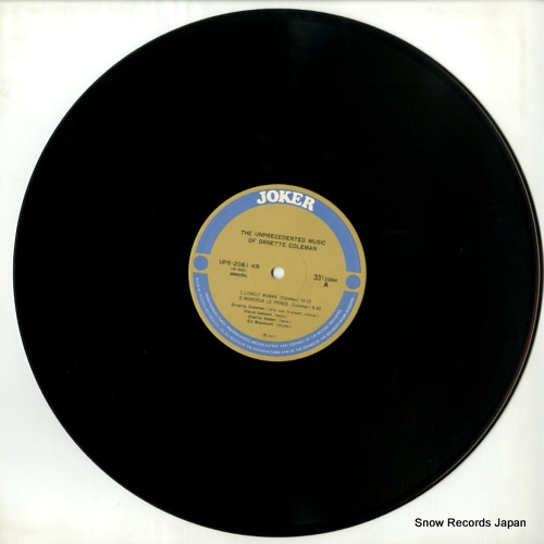 COLEMAN, ORNETTE the unprecedented music of ornette coleman UPS-2061-KR
