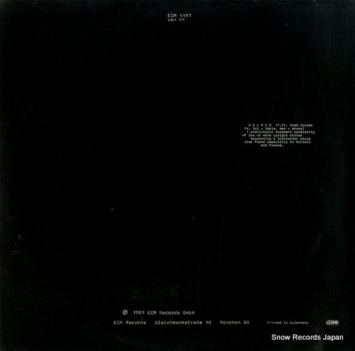 MONK, MEREDITH dolmen music ECM1197
