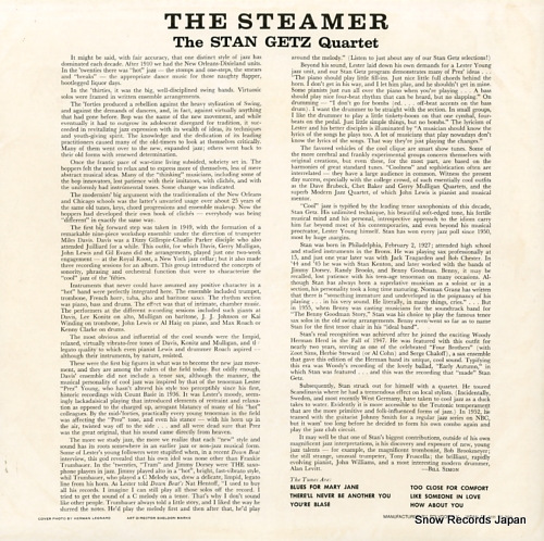 GETZ, STAN the steamer 23MJ3092
