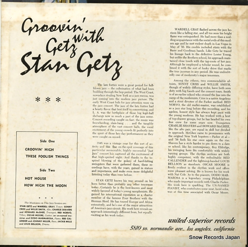 GETZ, STAN groovin' with getz US7709