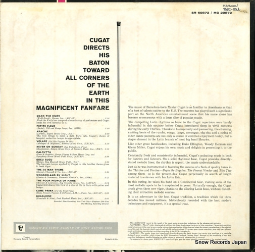 CUGAT, XAVIER cugat plays continental hits SR60872