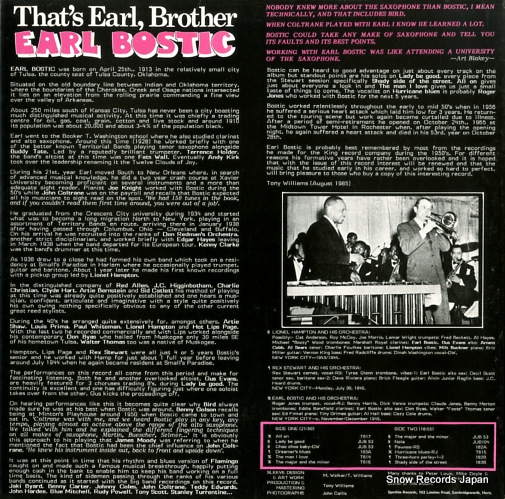 BOSTIC, EARL that's earl, brother SPJ152