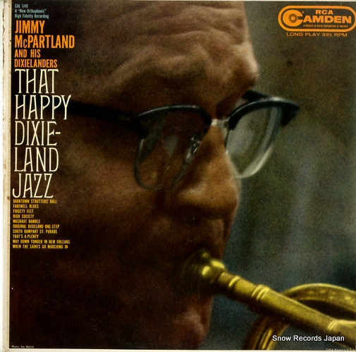 MCPARTLAND, JIMMY, AND HIS DIXIELAND BAND that happy dixieland jazz CAL-549